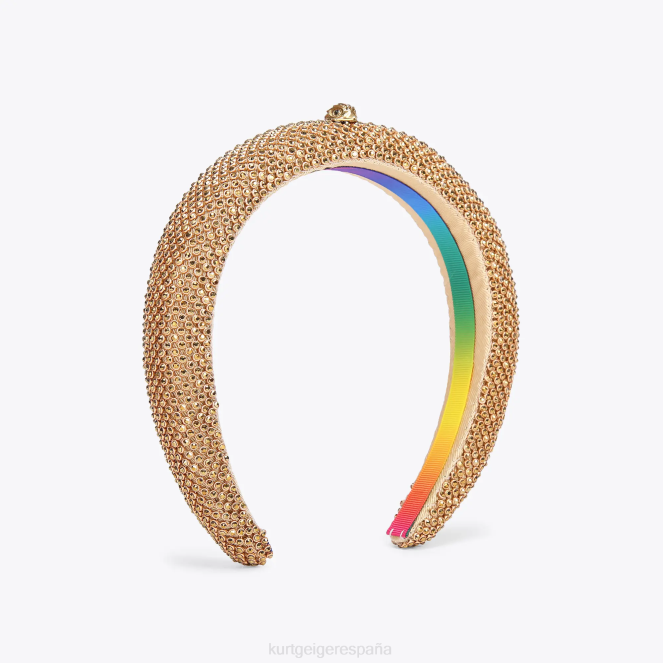 Kurt Geiger mujer diadema de cristal de londres 2LPR515 | accesorios oro